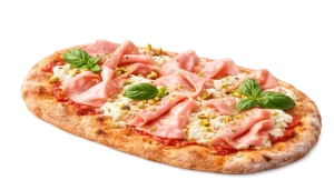 PINSA MORTADELLA E PISTACCHIO